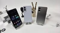 Samsung Galaxy S25 Edge hadir dengan tiga opsi warna yakni Titanium Silver, Titanium Icy Blue, dan Titanium Jetblack. (Liputan6.com/ Agustin Setyo Wardani)