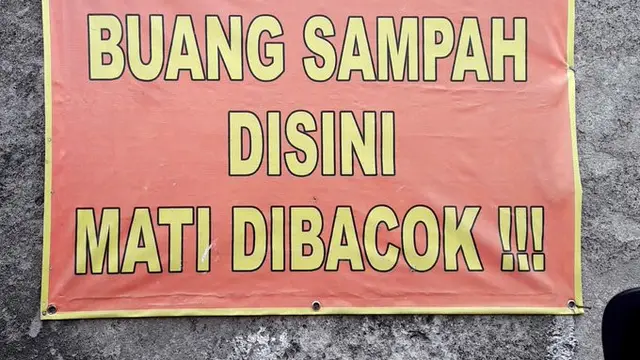 8 Larangan Buang Sampah Kocak Ini Bikin Tepuk Jidat