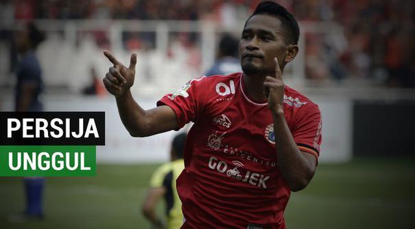 Berita video gol Ramdani Lestaluhu menambah gol untuk Persija pada babak pertama dalam lanjutan Gojek Liga 1 2018 bersama Bukalapak di Cikarang, Sabtu (24/11/2018).