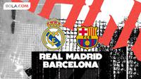 Cover prediksi Real Madrid vs Barcelona - La Liga. (Bola.com/Gregah Nurikhsani)