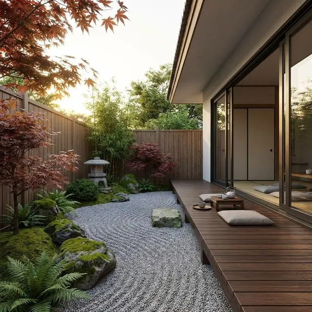 Teras Duduk Kayu (Engawa) (Gemini AI)