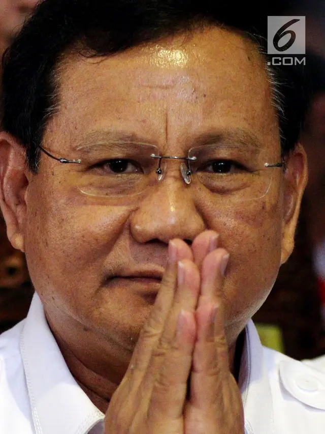 Salam Prabowo Subianto Saat Hadiri Rakernas Gerindra