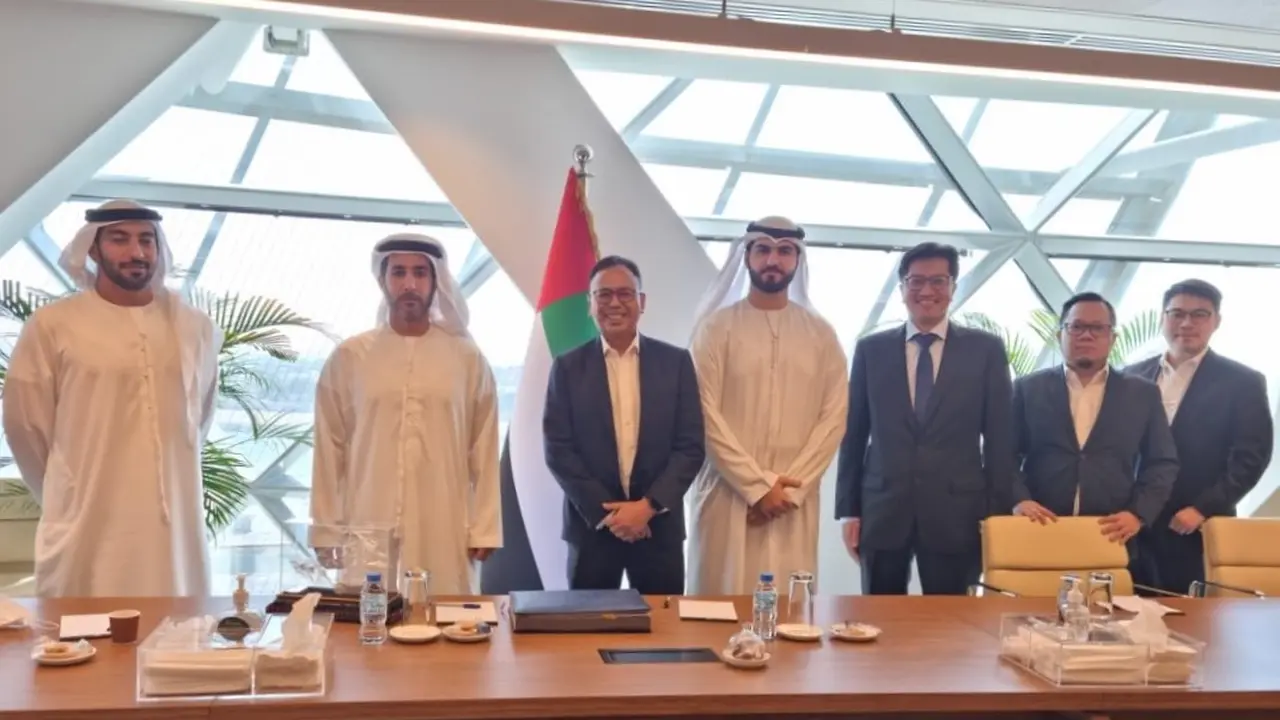 Abu Dhabi Growth Fund (ADG) menandatangani Perjanjian Kerangka Kerja Investasi dengan Indonesia Investment Authority (INA) untuk mendukung investasi Uni Emirat Arab (UEA) senilai Rp 143 triliun.