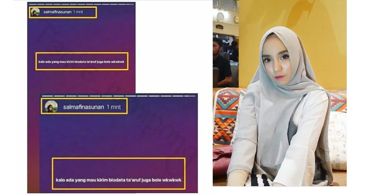 Tak lagi bersama Taqy Malik, Salmafina Khairunnisa sudah membuka hati untuk pria lain? (Foto: Instagram/@tante_reempoong, @salmafinasunan)