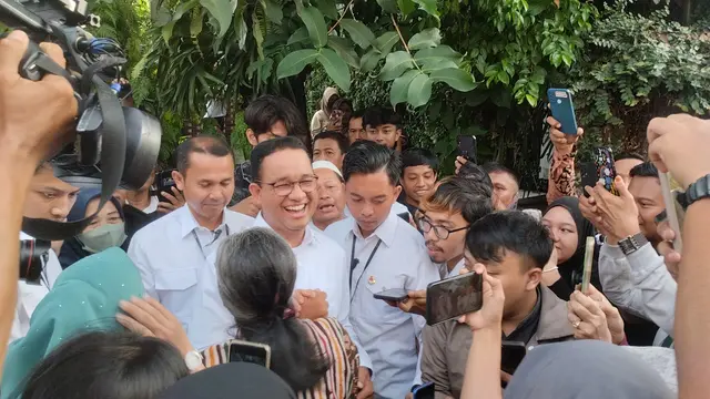 Calon presiden (capres) nomor urut satu Anies Baswedan.