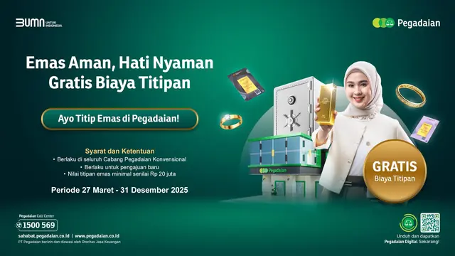 Pegadaian Hadirkan Promo Spesial, Borong Emas Dahulu dan Titipnya Gratis!