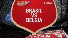 Berita video data dan statistik saat Belgia sukses menyingkirkan Brasil dari Piala Dunia 2018.