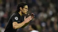Striker Paris Saint-Germain asal Uruguay, Edinson Cavani. (AFP PHOTO/Javier Soriano)