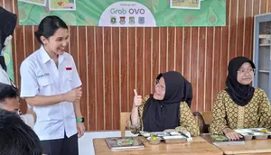 Grab dan OVO Gelar MBG Swasta di Tangsel, Menu Makanan Bebas Gluten dan Minim MSG