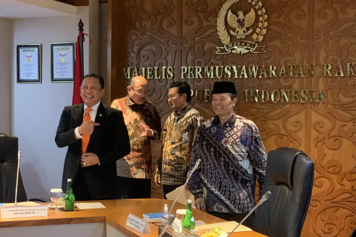 Pimpinan MPR RI menggelar rapat pimpinan membahas agenda sidang tahunan MPR, DPR dan DPD RI yang akan digelar pada 16 Agustus 2023 mendatang.