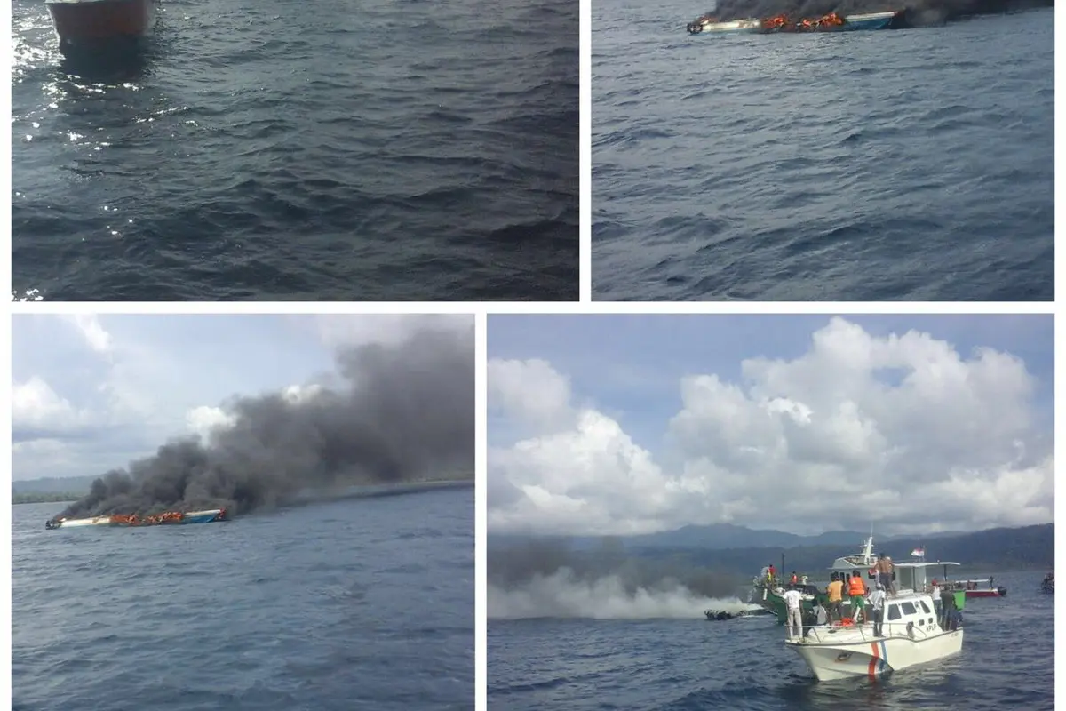 kapal terbakar