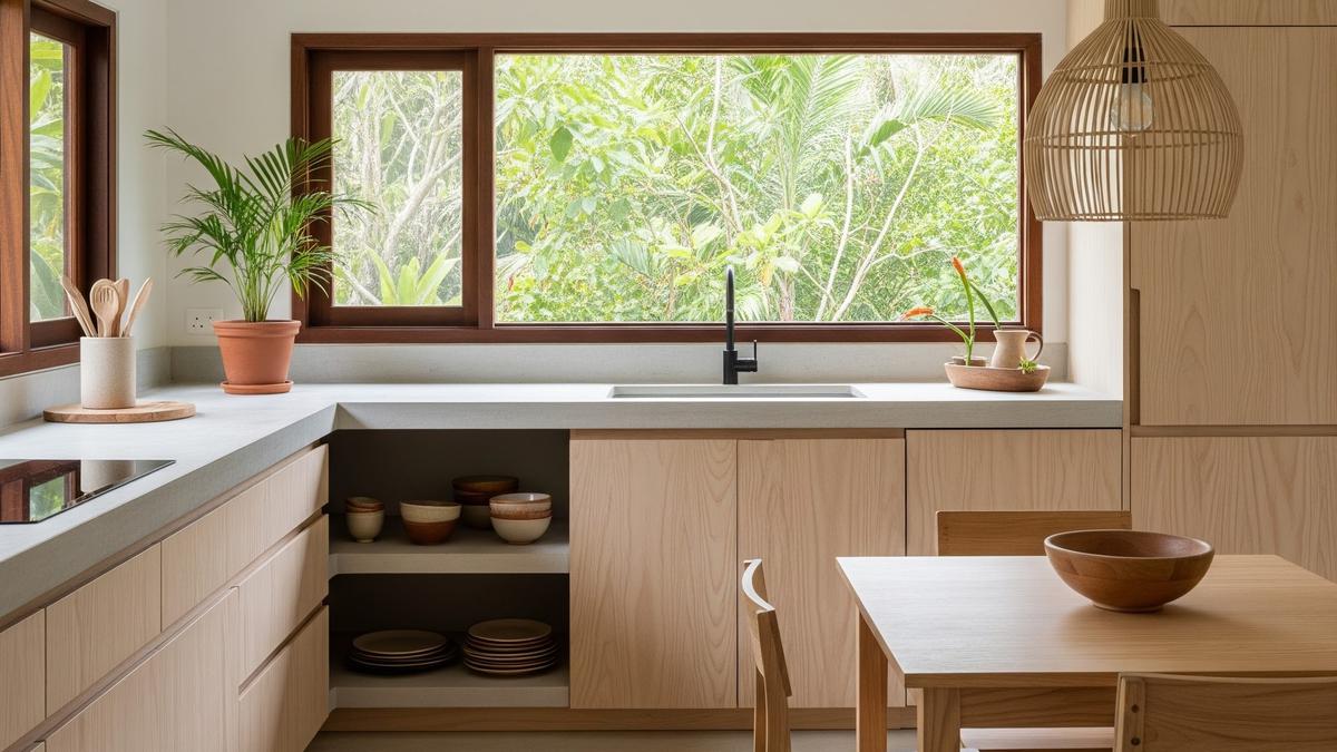 7 Model Dapur Tropis Minimalis untuk Rumah Kampung yang Adem dan Cantik