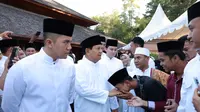 Prabowo Salat Idul Fitri Bersama Warga Bojong Koneng Hambalang