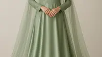 7 Tips Padu Padan Gamis Brokat Warna Sage untuk Kondangan Mewah