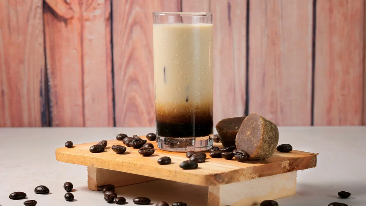 latte kopi gula aren gula merah