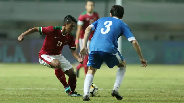 PSSI Anniversary Cup 2018, Timnas Indonesia U-23, Uzbekistan U-23, Bola.com