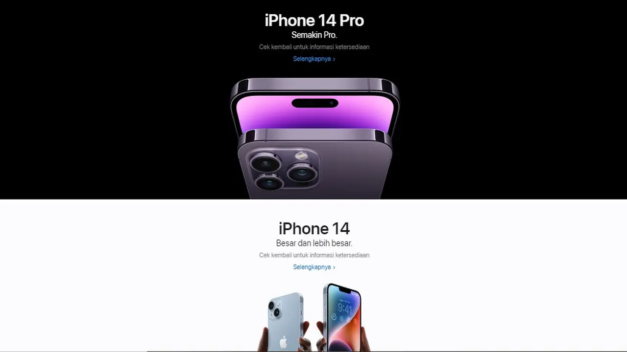 Gambar dan Spesifikasi iPhone 14 Sudah Terpampang di Situs Apple ...