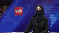 Dipaksa Taliban, Presenter Perempuan TV Afghanistan Siaran dengan Penutup Wajah