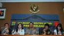 Polres Jakarta Selatan menggelar konferensi pers bersama KPAI terkait kasus eksploitasi anak, Jakarta, Jumat (25/3/2016). Dua anggota sindikat perdagangan dan eksploitasi anak berhasil ditangkap pada Kamis (24/3). (Liputan6.com/Faisal R Syam)