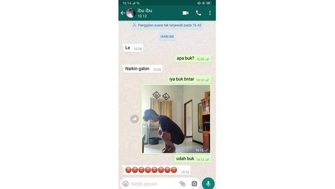 6 Chat Ibu Nyuruh Anak Ini Kocak, Bikin Geleng Kepala (sumber: Instagram.com/receh.id)