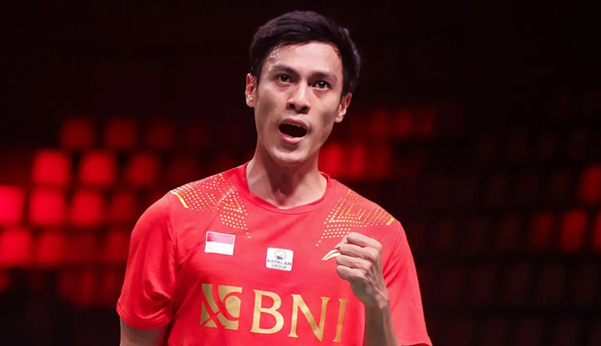 Kemenangan Shesar membuat Indonesia menang dengan kedudukan 3-2. Sekaligus membawa skuad merah putih lolos dari Grup A Piala Thomas 2020. (Badminton Photo/Yves Lacroix)