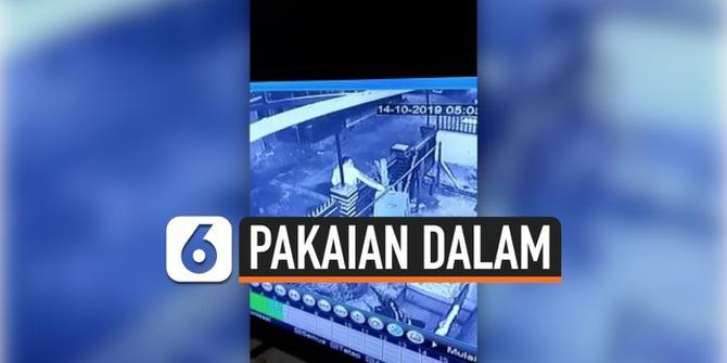 VIDEO: Rekaman Pria Curi Pakaian Dalam di Indekos Wanita