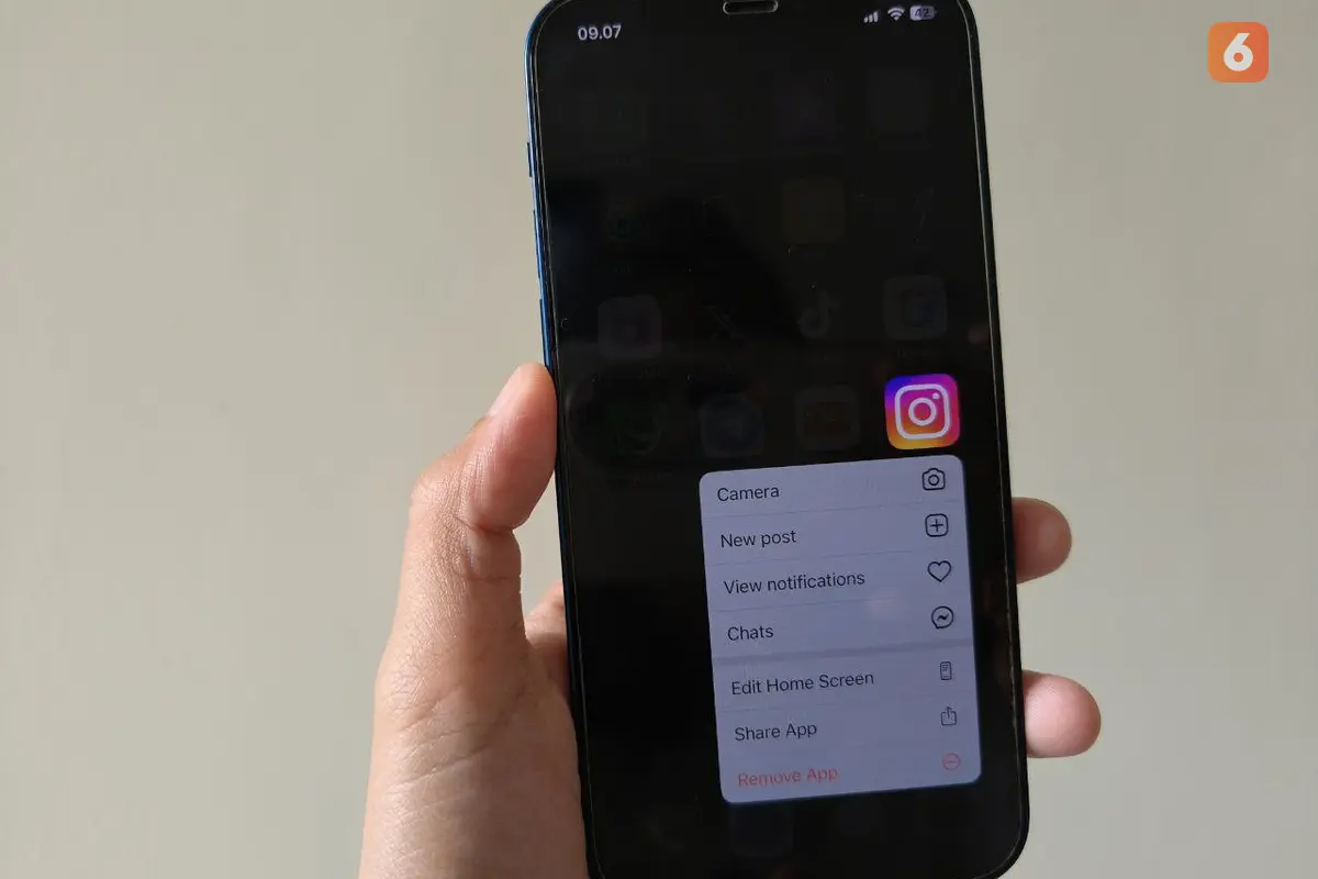 Ilustrasi aplikasi Instagram