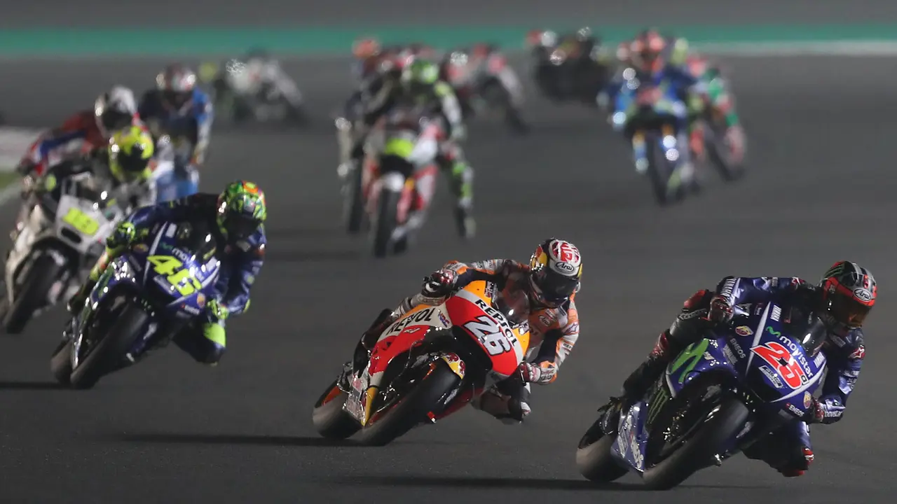 Maverick Vinales Juara MotoGP Qatar, Valentino Rossi Ketiga