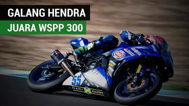 Pebalap Yamaha Motorxracing, Galang Hendra Pratama juara World Supersport 300 di Sirkuit Jerez, Minggu (22/10/2017.