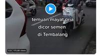 Video penemuan mayat korban mutilasi dicor semen di Tembalang, Semarang.  (Foto: Screencapture TikTok @damar_sinuko).