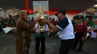 Pemkot Surabaya menggelar Pekan Olah Raga Masyarakat Kota (Pormaskot) pada 23 – 30 Oktober 2019. (Foto: Liputan6.com/Dian Kurniawan)
