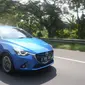 Mesin revolusioner SKYACTIV-­‐G 1.5L yang tertanam di All New Mazda2 dapat menghasilkan respon pedal gas yang responsif.