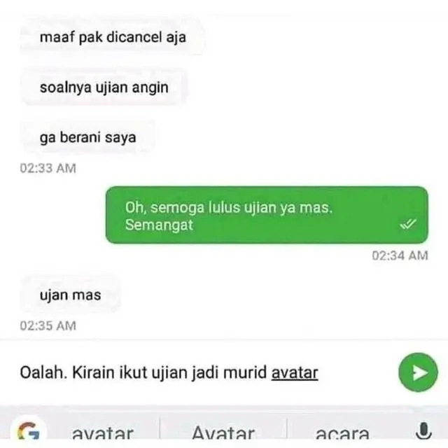 8 Chat Receh Driver Ojol dan Pelanggan Ini Kocak Banget
