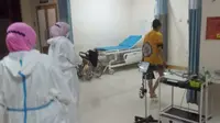 Pasien terinfeksi Covid-19 yang melarikan diri dari RS Sentosa Kabupaten Bogor. (Liputan6.com/Achmad Sudarno)