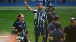 Di Monterrey, Sergio Ramos—mantan kapten Real Madrid—mendapat kontrak selama satu tahun. (Julio Cesar AGUILAR/AFP)