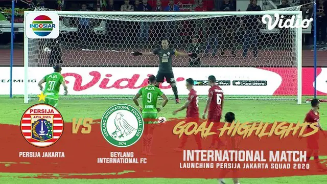 Berita video gol-gol yang tercipta saat Persija Jakarta mengalahkan Geylang International FC 3-1 pada laga persahabatan di SUGBK (Stadion Utama Gelora Bung Karno), Senayan, Minggu (23/2/2020).