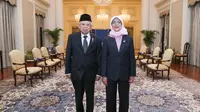 Wakil Presiden (Wapres) Ma’ruf Amin melakukan Courtesy Call kepada Presiden Singapura, Halimah Yacob, di Istana Presiden Singapura, Senin (16/01/2023) sore. (Dok. Setwapres)