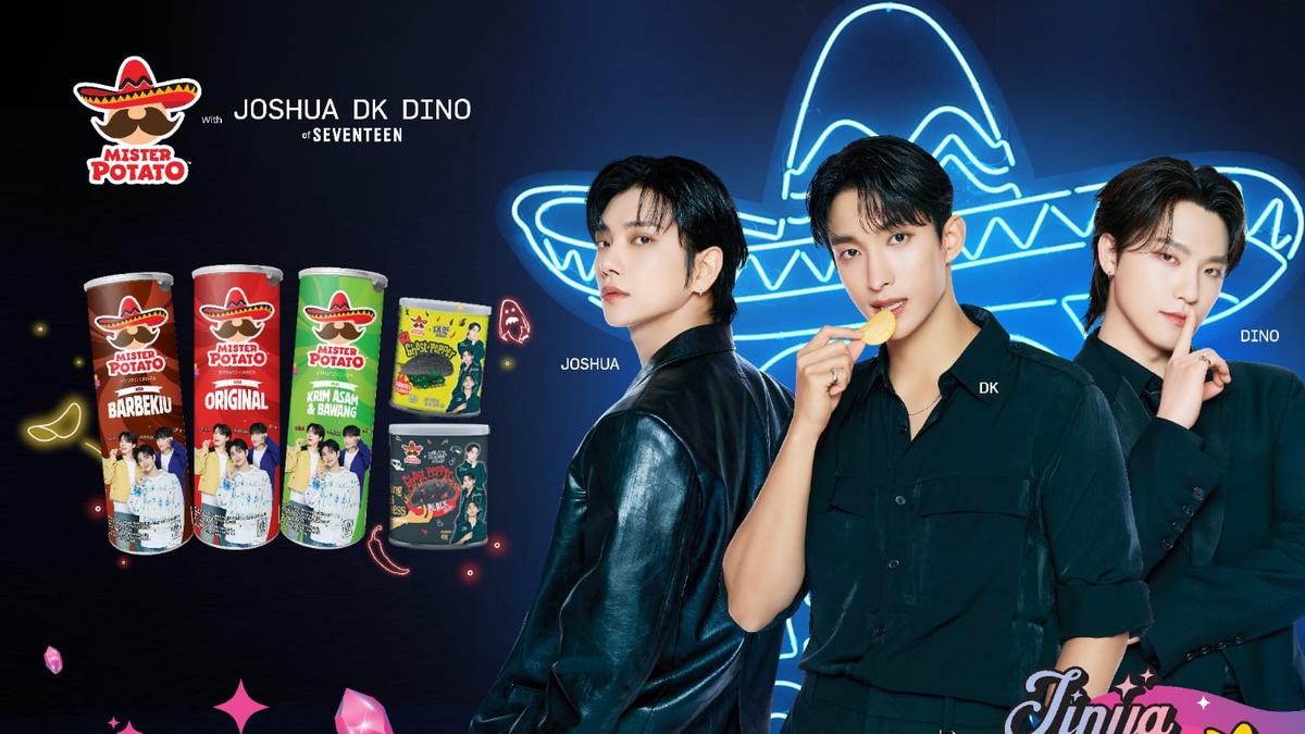 Ngemil Makin Seru Bareng Potato Chips Kolaborasi DK, JOSHUA, dan DINO Seventeen
