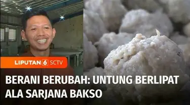 Meski lulusan Sarjana, Muhammad Mukhlis tak malu merintis usaha bakso sejak masih kuliah. Dari awal hanya berjualan keliling, kini dirinya mampu mempekerjakan lebih dari 70 karyawan. Inilah Berani Berubah epsiode Untung Berlipat ala Sarjana Bakso.