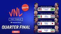 Link Live Streaming Men’s VNL 2022 Quarter Final di Vidio, 20-22 Juli 2022. (Sumber : dok. vidio.com)