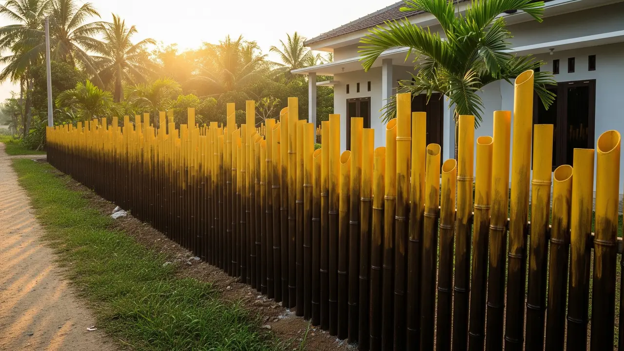 Pagar Rumah dari Pipa PVC