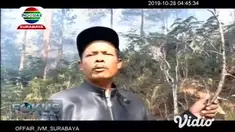 Kebakaran hutan dan lahan (karhutla) di Gunung Semeru, Kabupaten Lumajang, Jawa Timur, belum bisa dipadamkan karena angin bertiup kencang. Debu dan asap karhutla pun membuat aktivitas warga terganggu.