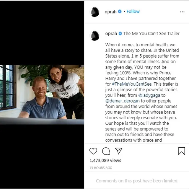 Ada Meghan Markle di Video Trailer Pangeran Harry yang Angkat Isu Kesehatan Mental