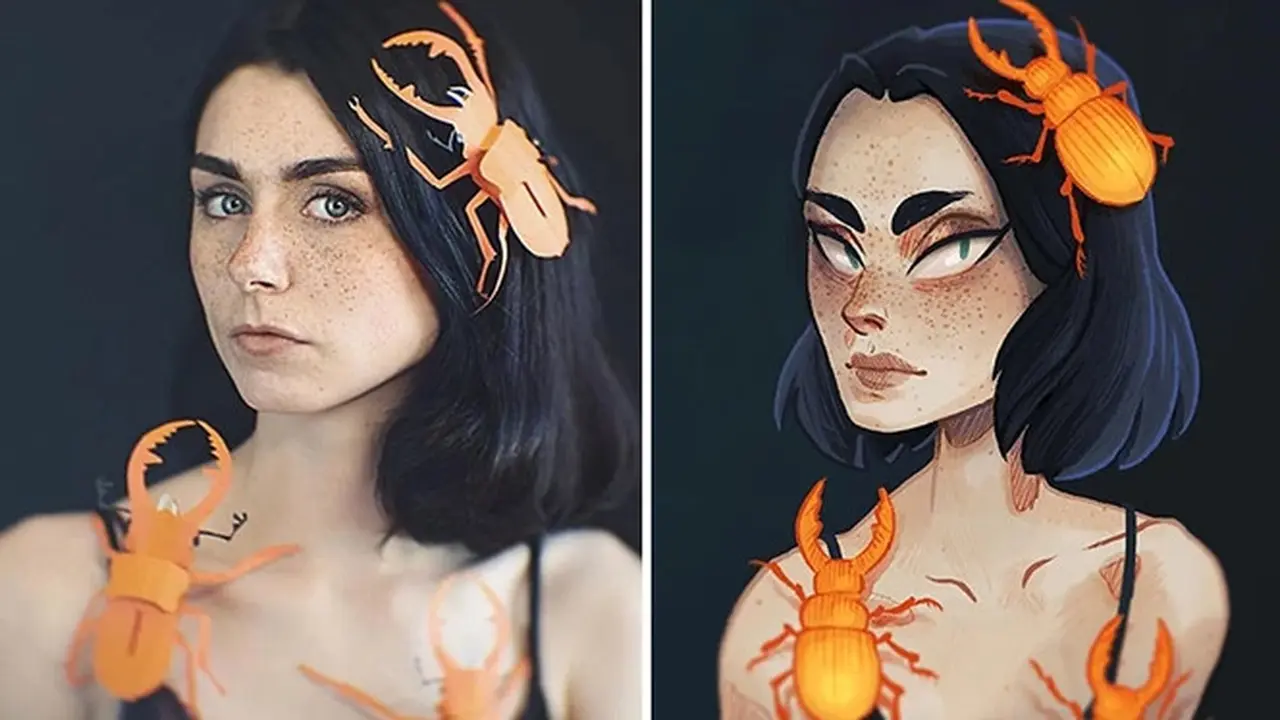 7 Foto Asli Ini Diubah Jadi Karya Ilustrasi, Bikin Kagum