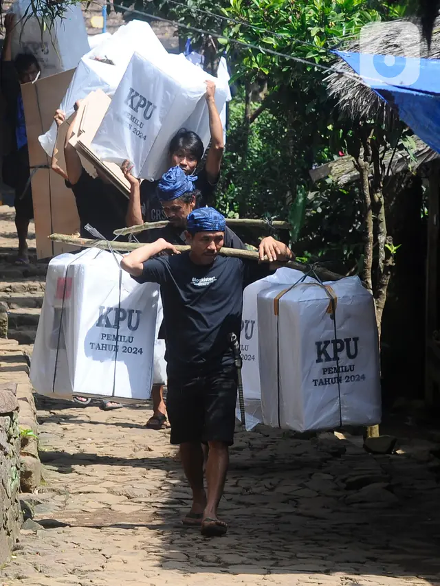 Melihat Distribusi Logistik Pemilu di Kawasan Baduy Luar