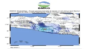 Gempa M3,5 Guncang Bantul Dipicu Aktivitas Sesar Opak