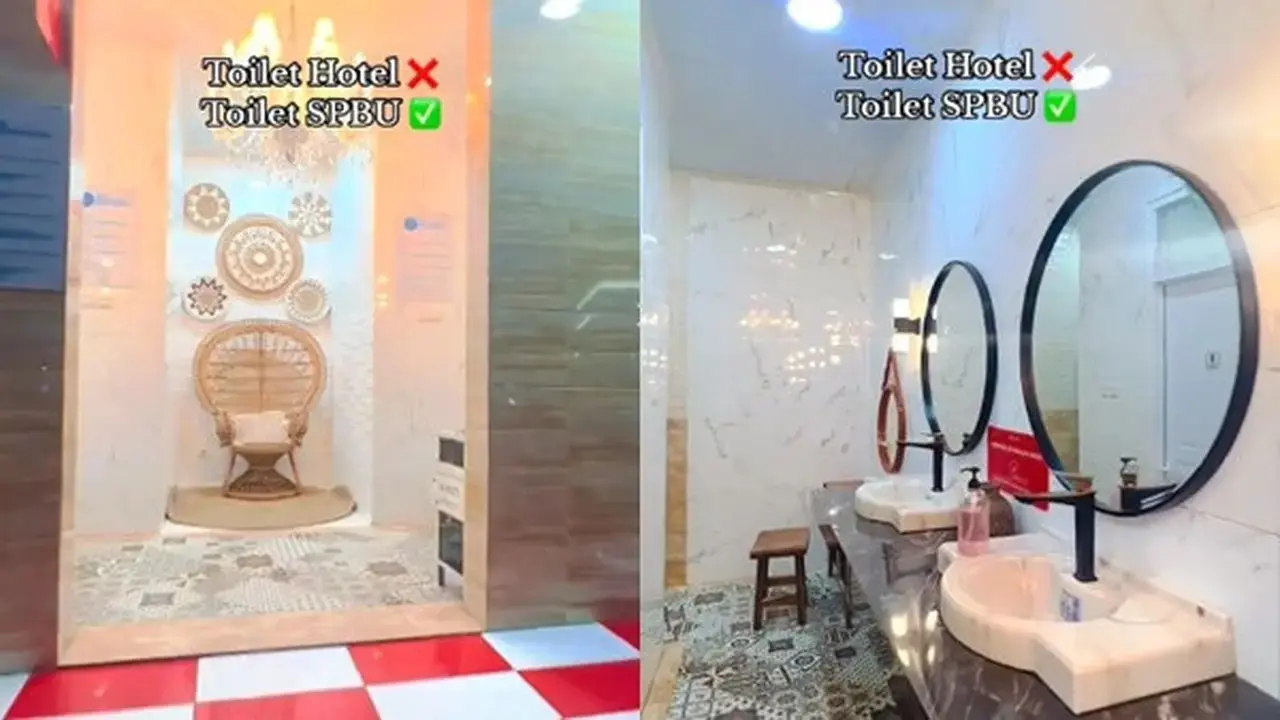 Siapa Sangka, Toilet Mewah Seperti Ini Tersedia di SPBU