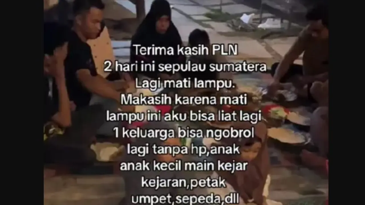 Mati Listrik di Sumatra, Wanita Ini Malah Rasakan Kebahagiaan Lama yang Sudah Tergerus  Kemajuan Teknologi