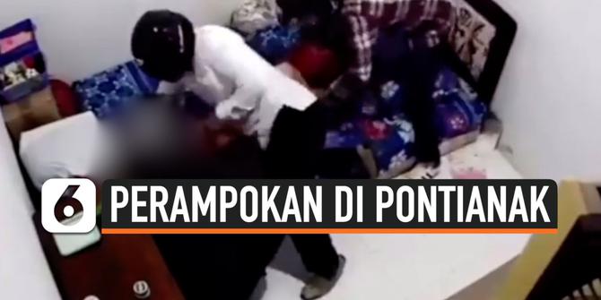 VIDEO: Terekam Kamera, Kawanan Perampok Sekap Wanita Tua di Kamar