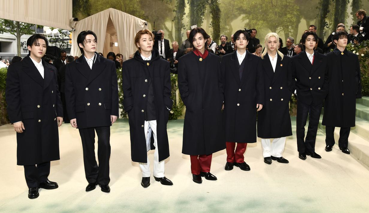 Mereka menjadi grup K-pop pertama yang menghadiri acara tahunan bergengsi tersebut. (Photo by Evan Agostini/Invision/AP)